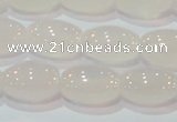 CAG6526 15.5 inches 10*14mm rice Brazilian white agate beads