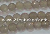 CAG6536 15.5 inches 6mm faceted round Brazilian grey agate beads