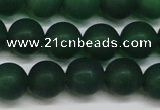 CAG6570 15.5 inches 10mm round matte green agate beads wholesale