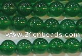 CAG6605 15.5 inches 8mm round green agate gemstone beads