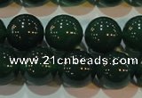 CAG6607 15.5 inches 12mm round green agate gemstone beads
