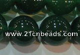 CAG6609 15.5 inches 16mm round green agate gemstone beads