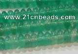 CAG6620 15.5 inches 3*6mm rondelle green agate gemstone beads