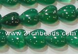 CAG6630 15.5 inches 8*8mm heart green agate gemstone beads