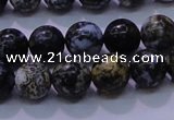 CAG6651 15.5 inches 6mm round blue ocean agate gemstone beads