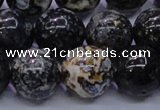 CAG6656 15.5 inches 16mm round blue ocean agate gemstone beads