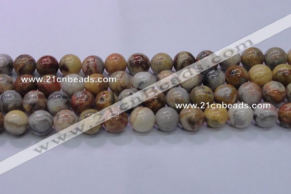 CAG6676 15.5 inches 16mm round natural crazy lace agate beads