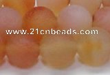 CAG6692 15 inches 12mm round multicolor pilates agate beads