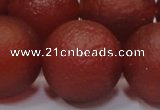 CAG6706 15 inches 20mm round red pilates agate beads