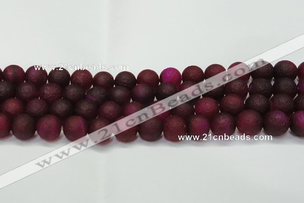 CAG6712 15 inches 12mm round plum pilates agate beads