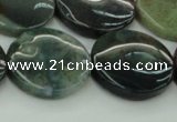 CAG6774 15.5 inches 20mm flat round Indian agate beads wholesale
