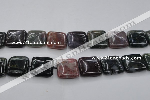 CAG6782 15.5 inches 20*20mm square Indian agate beads wholesale