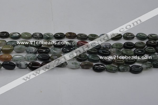 CAG6788 15.5 inches 8*10mm oval Indian agate beads wholesale