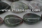 CAG6804 15.5 inches 15*20mm flat teardrop Indian agate beads