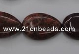 CAG6807 15.5 inches 18*25mm flat teardrop Indian agate beads