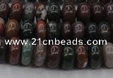 CAG6820 15.5 inches 5*10mm rondelle Indian agate beads wholesale