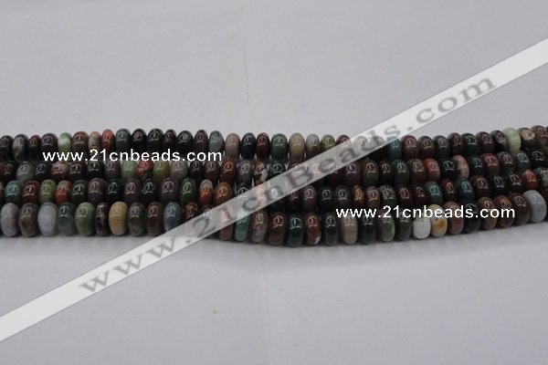 CAG6820 15.5 inches 5*10mm rondelle Indian agate beads wholesale