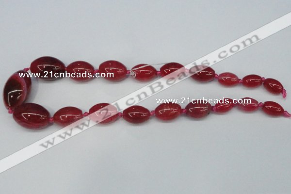 CAG6861 15.5 inches 10*14mm - 20*30mm rice dragon veins agate beads