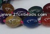 CAG6875 15.5 inches 12*16mm drum dragon veins agate beads