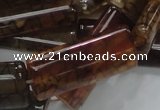 CAG689 15.5 inches 15*35mm rectangle dragon veins agate beads