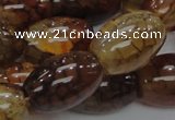 CAG700 15.5 inches 18*25mm rice dragon veins agate beads wholesale