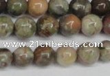 CAG7002 15.5 inches 8mm round ocean agate gemstone beads