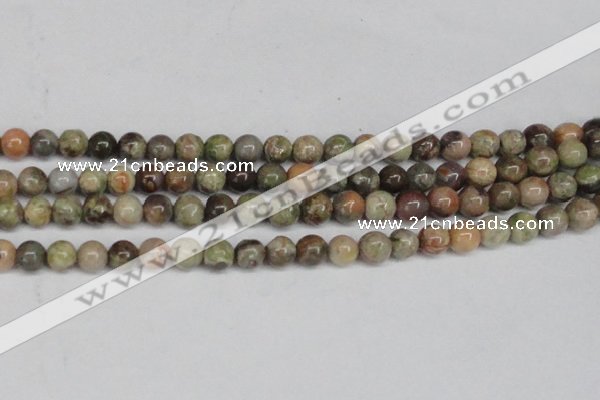 CAG7002 15.5 inches 8mm round ocean agate gemstone beads