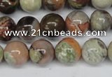CAG7003 15.5 inches 10mm round ocean agate gemstone beads