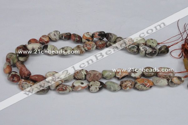 CAG7020 15.5 inches 10*12mm - 12*14mm nuggets ocean agate beads