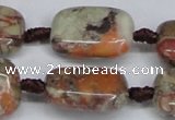 CAG7031 15.5 inches 15*20mm rectangle ocean agate gemstone beads