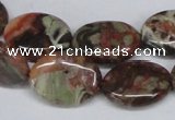 CAG7039 15.5 inches 15*20mm oval ocean agate gemstone beads