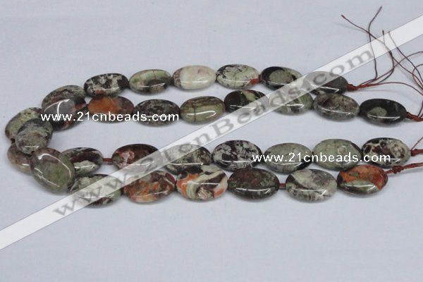 CAG7040 15.5 inches 18*25mm oval ocean agate gemstone beads