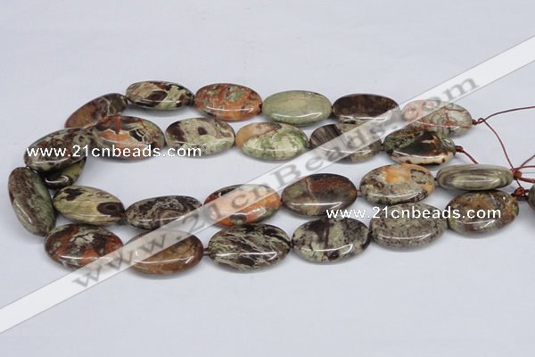 CAG7041 15.5 inches 20*30mm oval ocean agate gemstone beads