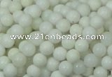 CAG705 15.5 inches 6mm round white agate gemstone beads wholesale