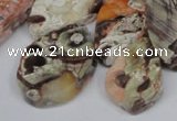 CAG7051 Top drilled 15*20mm - 25*35mm freeform ocean agate beads