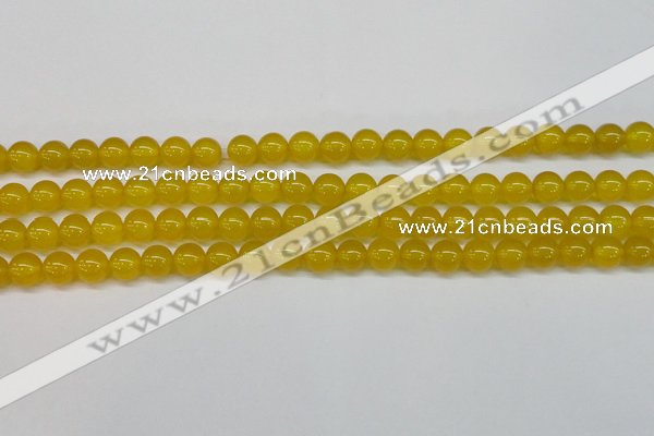 CAG7103 15.5 inches 10mm round yellow agate gemstone beads