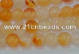 CAG7131 15.5 inches 6mm round red agate gemstone beads