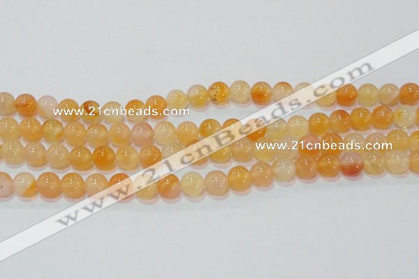 CAG7132 15.5 inches 8mm round red agate gemstone beads