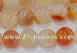 CAG7133 15.5 inches 10mm round red agate gemstone beads