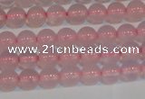 CAG7149 15.5 inches 4mm round pink agate gemstone beads