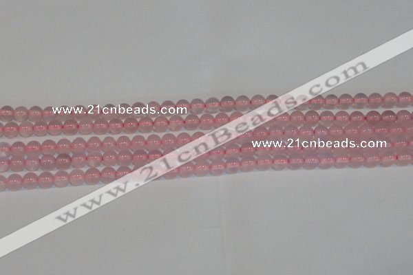 CAG7149 15.5 inches 4mm round pink agate gemstone beads