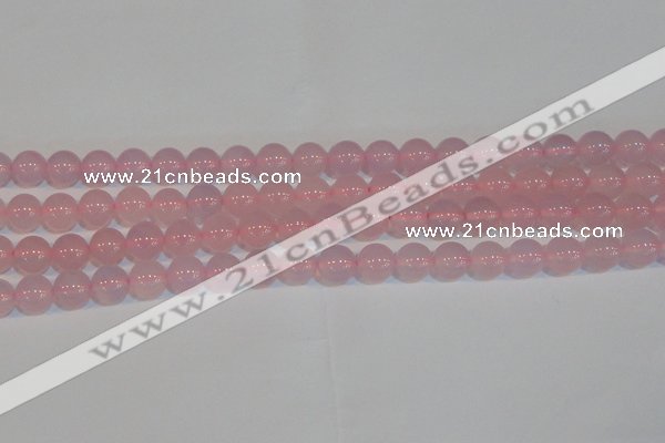 CAG7152 15.5 inches 10mm round pink agate gemstone beads