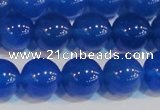 CAG7161 15.5 inches 10mm round blue agate gemstone beads