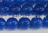 CAG7161 15.5 inches 10mm round blue agate gemstone beads