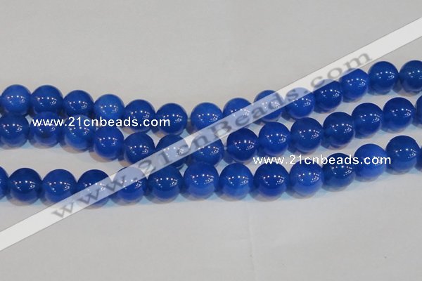 CAG7163 15.5 inches 14mm round blue agate gemstone beads