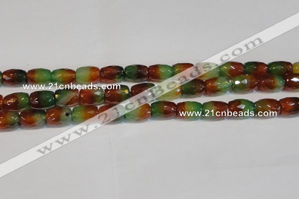 CAG7180 15.5 inches 12*16mm drum rainbow agate gemstone beads