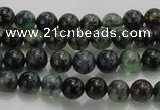 CAG7320 15.5 inches 4mm round dragon veins agate beads wholesale