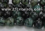 CAG7322 15.5 inches 8mm round dragon veins agate beads wholesale