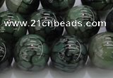 CAG7328 15.5 inches 18mm round dragon veins agate beads wholesale