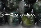 CAG7329 15.5 inches 20mm round dragon veins agate beads wholesale